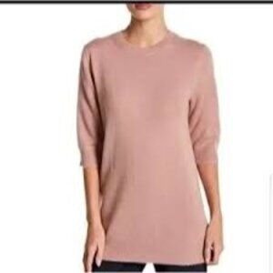 Vince Elbow 100% Cashmere Sweater Dusty Rose Size medium